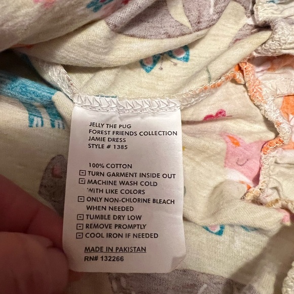 Jelly The Pug Girls Size 4T  Dress Ruffle Animal Print Fox News Dress - Picture 6 of 6